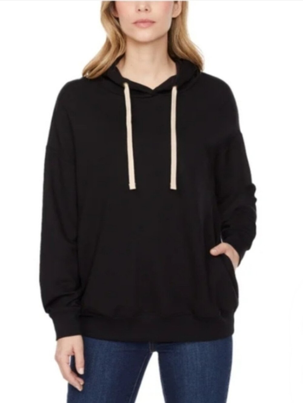 NWT Pullover Hoodie with Contrast Drawstrings